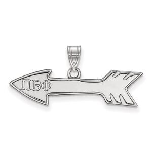 Sterling Silver Pi Beta Phi Small Pendant